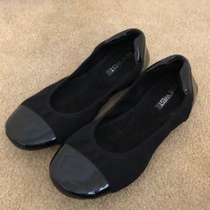 Nine West black flats